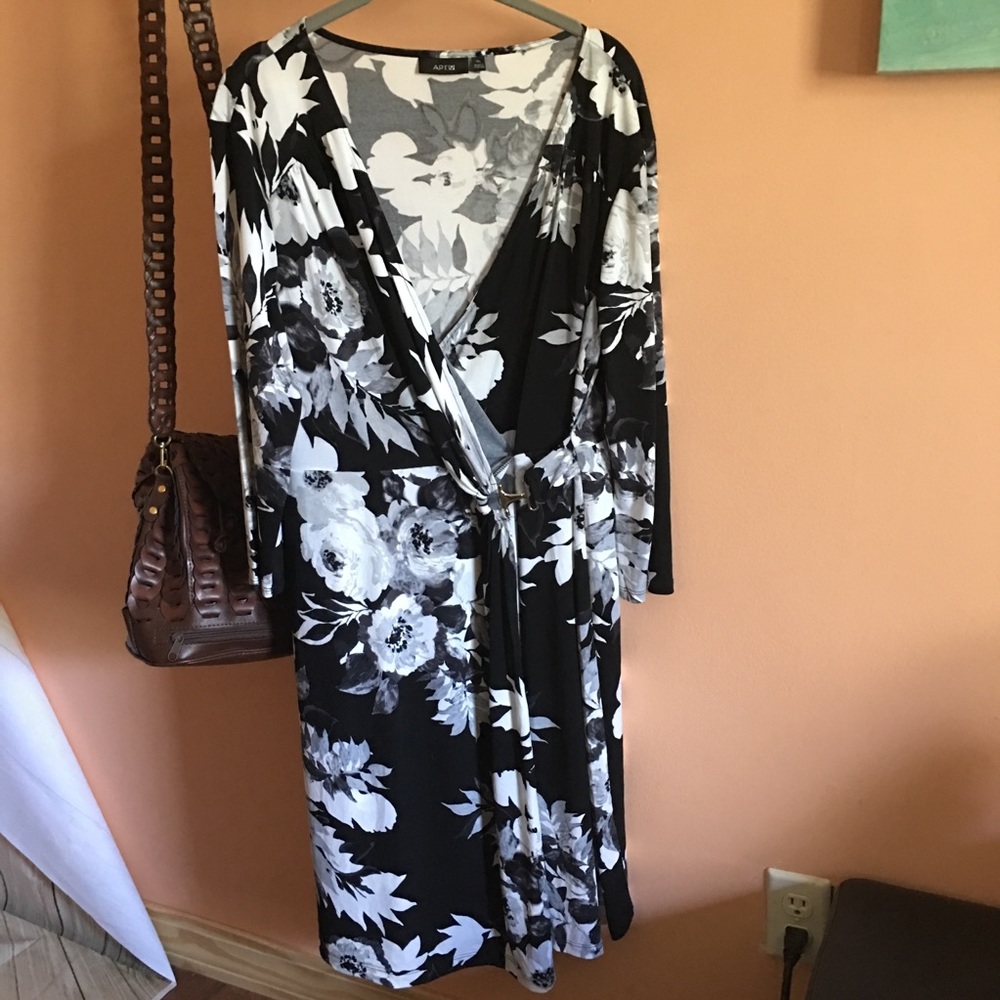 apt.9 faux wrap dress